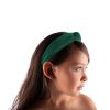 Little Lady B - Knot Headband Velvet Green