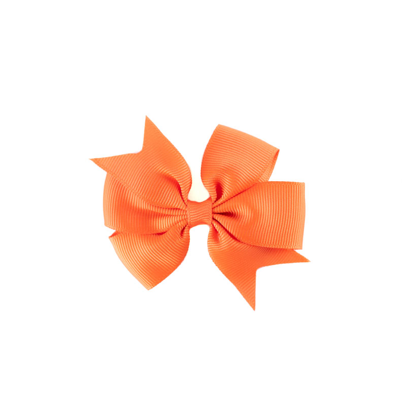 Little Lady B - Mini Hair Bow Pumpkin Orange