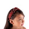 Little Lady B - Knot Headband Pearl Burgundy