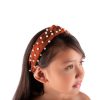 Little Lady B - Knot Headband Pearl Cinnamon