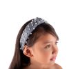 Little Lady B - Knot Headband Pearl Gray