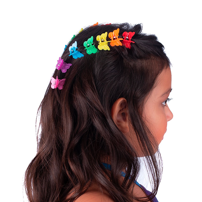 Little Lady B - Rainbow Hair Clip Set 1