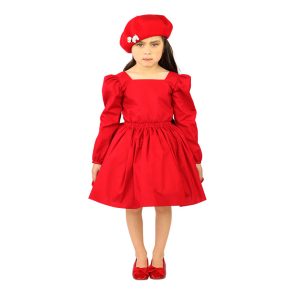 Little Lady B - Wonderland Collection - Harmony Dress - Red 01