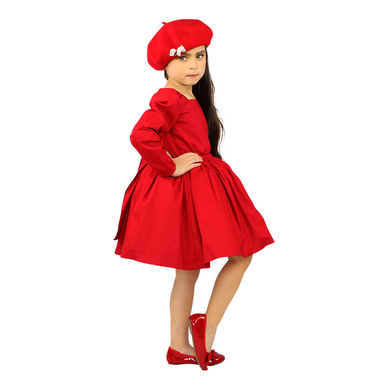 Little Lady B - Wonderland Collection - Harmony Dress - Red 02