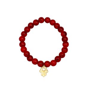 Little Lady B - Mother's Day 2022 Collection - Hamsa Hand/Hand of Mariam Bracelet - Red Turquoise