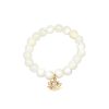 Little Lady B - Mother's Day 2022 Collection - Lotus Charm Bracelet - Mother Pearl