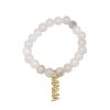 Little Lady B - Mother's Day 2022 Collection - MAMA Charm Bracelet - White Jade