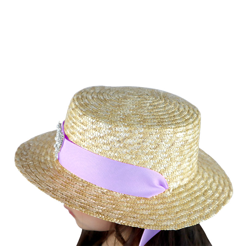 Little Lady B - Wonderland Collection - Butterfly Straw Hat - Lavender 01