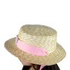 Little Lady B - Wonderland Collection - Butterfly Straw Hat - Pink 01