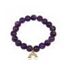 Little Lady B - Wonderland Collection - Clear Rainbow with Clouds Bracelet - Amethyst