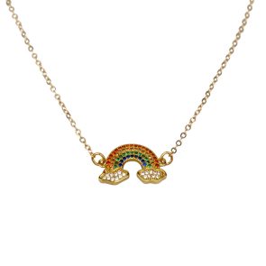 Little Lady - Wonderland Collection - Colorful Rainbow Pendant Necklace
