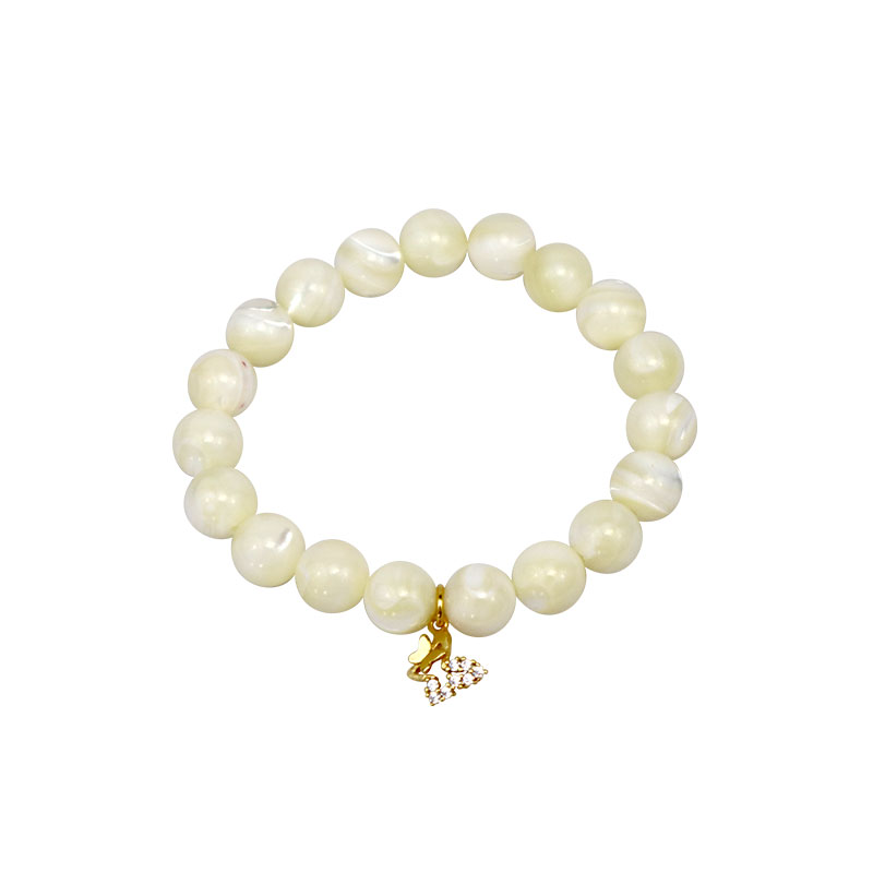 Little Lady B - Wonderland Collection - Dual Mini Butterfly Bracelet - Mother Pearl