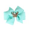 Little Lady B - Wonderland Collection - Pastel Butterfly Hair Bow - Tiffany