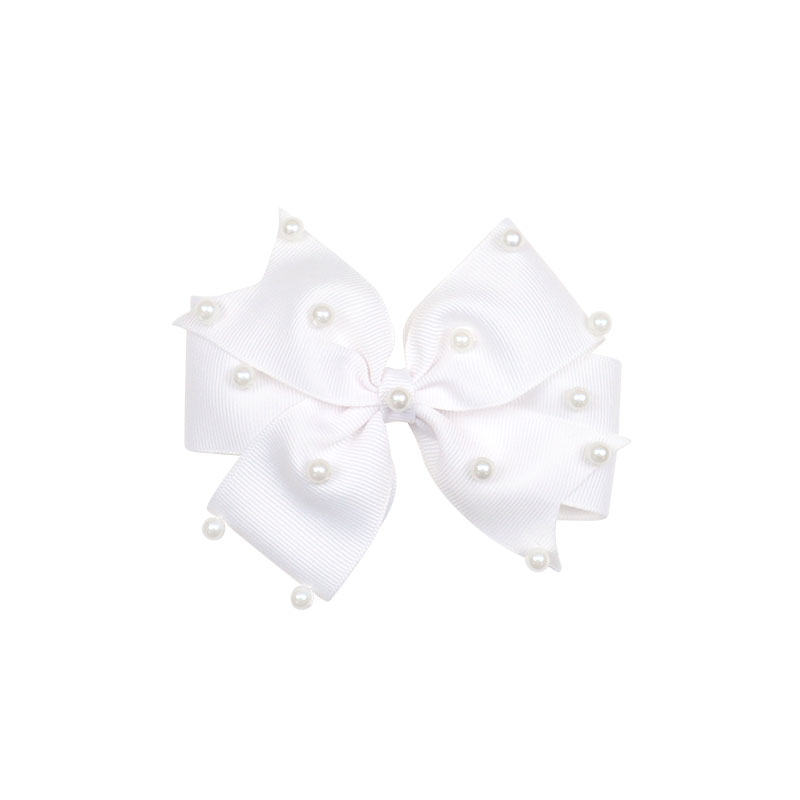 Sasha Black Pearl Hair Bow - Wisteria London