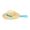 Little Lady B - Wonderland Collection - Raw Edges Raffia Ribbon Straw Hat - Blue 02