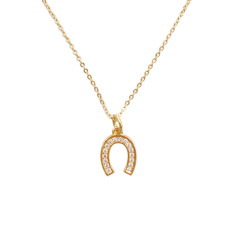 Little Lady B. - Wild Nature Collection - 18K Gold Plated Horseshoe Charm Necklace