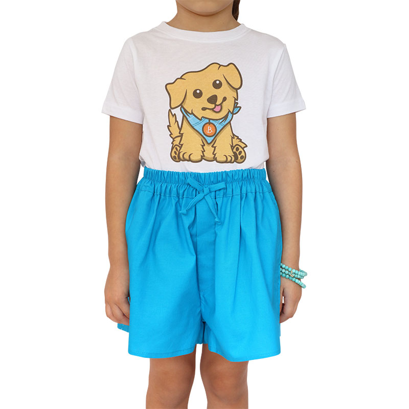 Little Lady B - Wild Nature Collection - Billy Shorts Vivid Sky Blue - Bonnie T-Shirt Bruiser T-Shirt - 01
