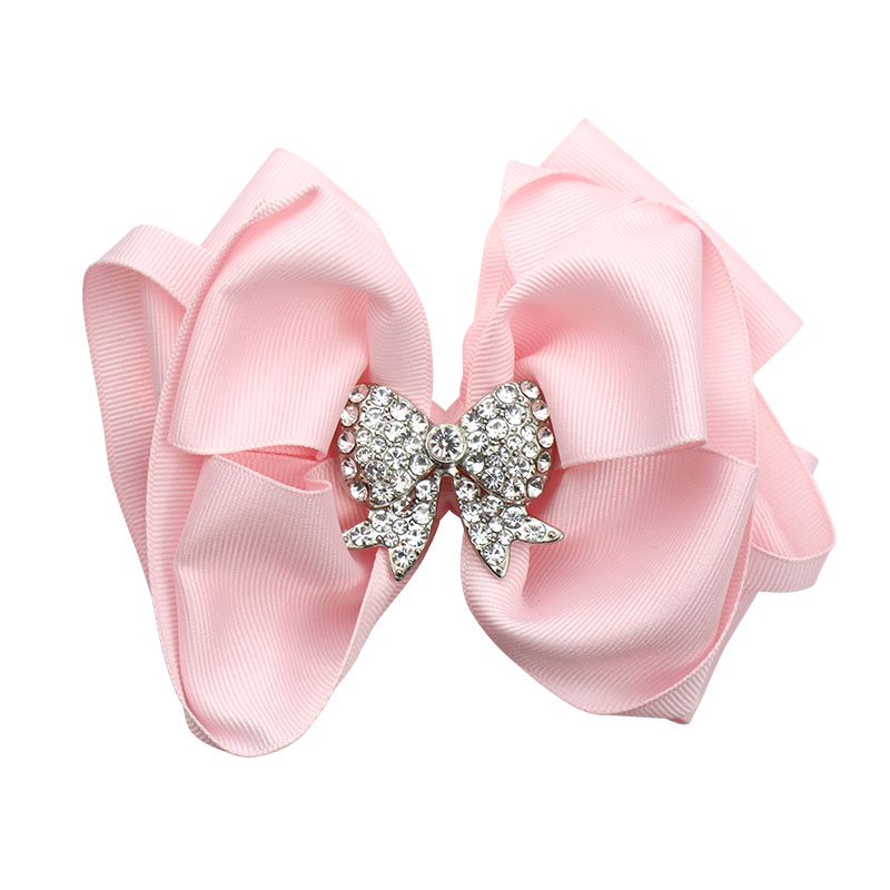 Little Lady B - Wild Nature Collection - Bow-Shaped Hair Bows - Baby Pink