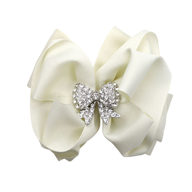 Little Lady B - Wild Nature Collection - Bow-Shaped Hair Bows - Bone