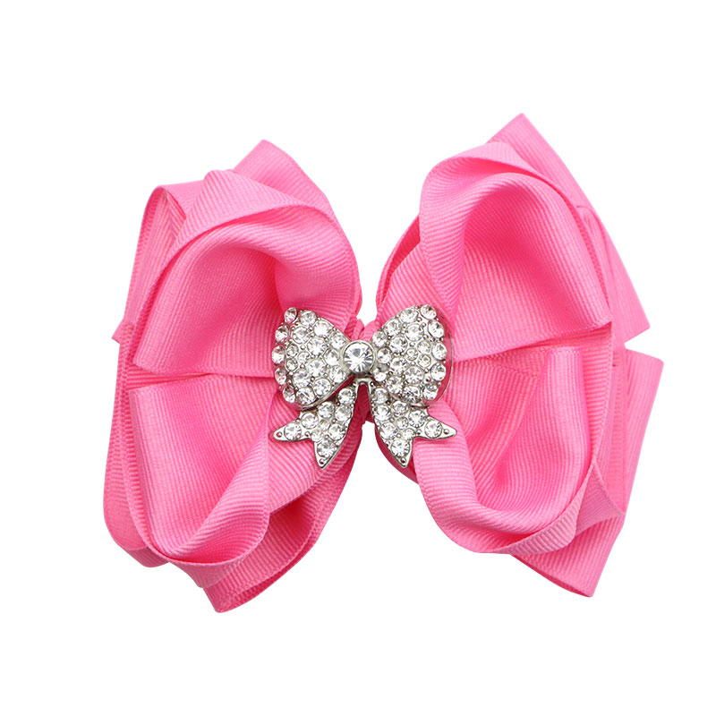 Little Lady B - Wild Nature Collection - Bow-Shaped Hair Bows - Bubble Gum Pink