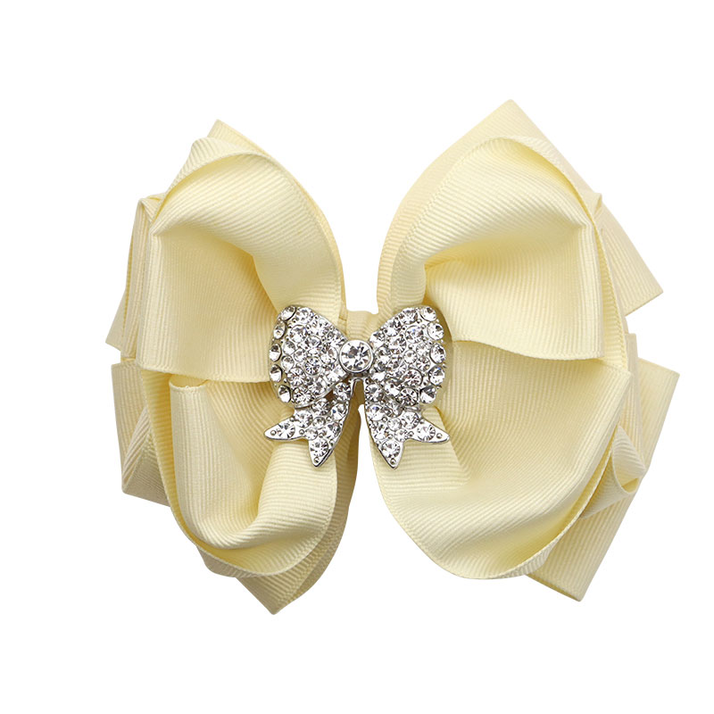 Little Lady B - Wild Nature Collection - Bow-Shaped Hair Bows - Cream