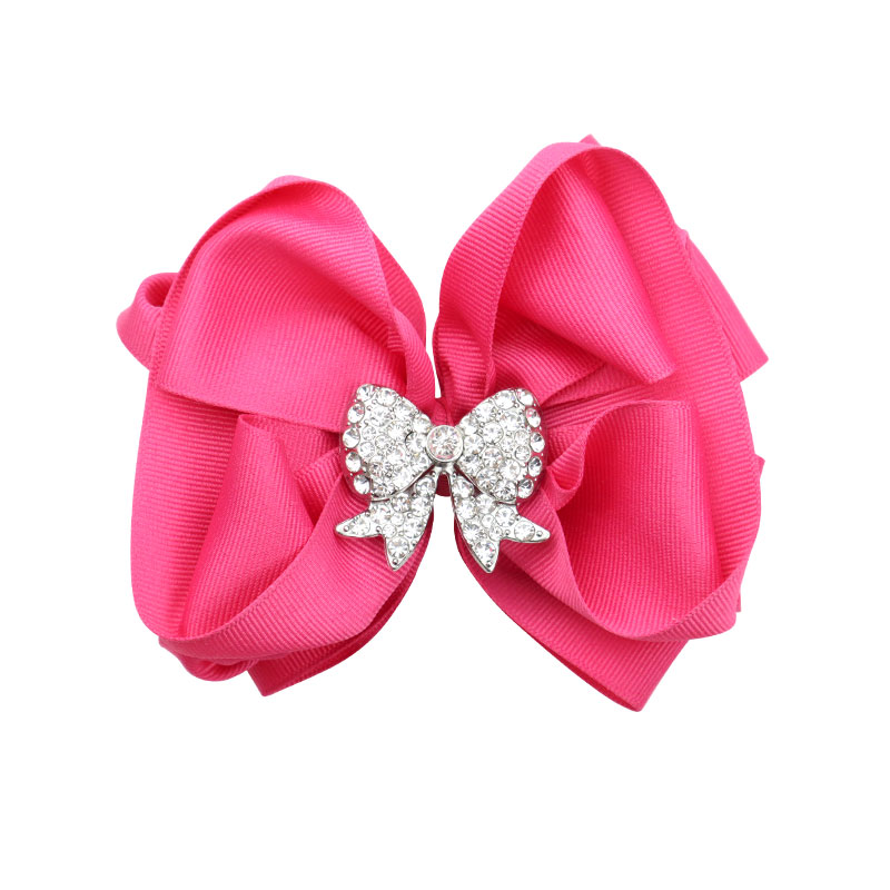 Little Lady B - Wild Nature Collection - Bow-Shaped Hair Bows - Fuchsia