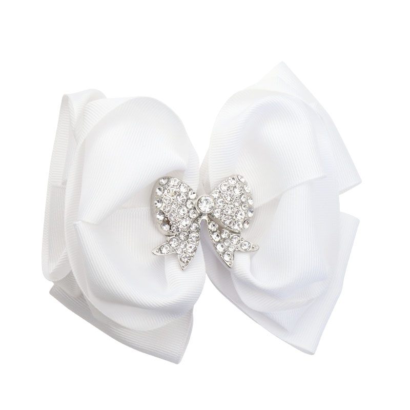 Little Lady B - Wild Nature Collection - Bow-Shaped Hair Bows - White