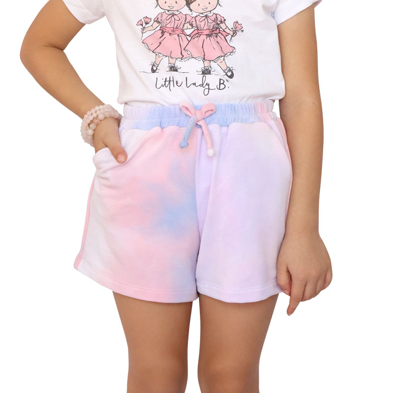 Little Lady B - Wild Nature Collection - Bridget Shorts (Cotton Candy) - Little Lady B Logo Tee - 05