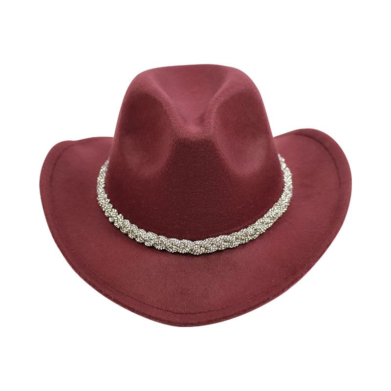 Little Lady B - Wild Nature Collection - Western Style Cowgirl Hat - Burgundy 01