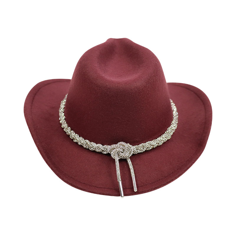 Little Lady B - Wild Nature Collection - Western Style Cowgirl Hat - Burgundy 02