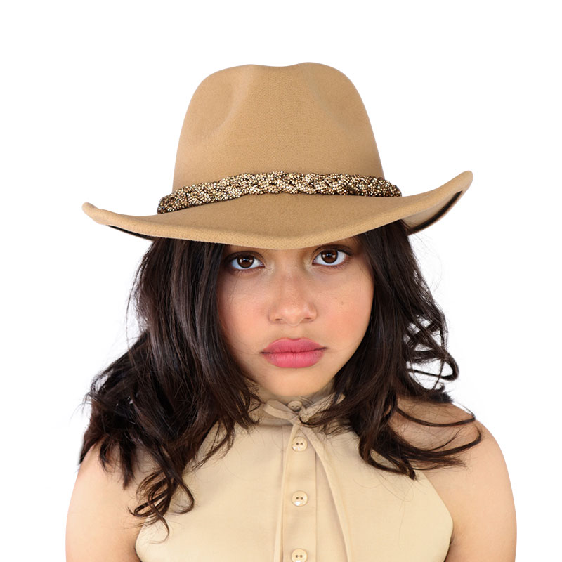 Little Lady B - Wild Nature Collection - Western Style Cowgirl Hat - Light Brown 01