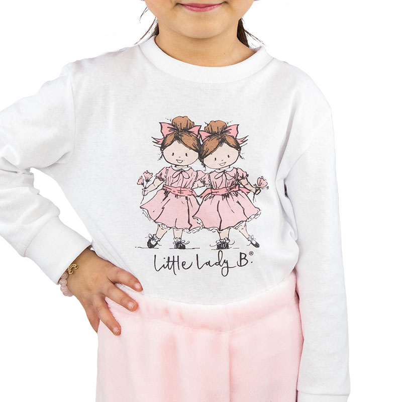 Little Lady B - Enchanted Garden Collection - Long Sleeve Little Lady B. Logo T-Shirt 04