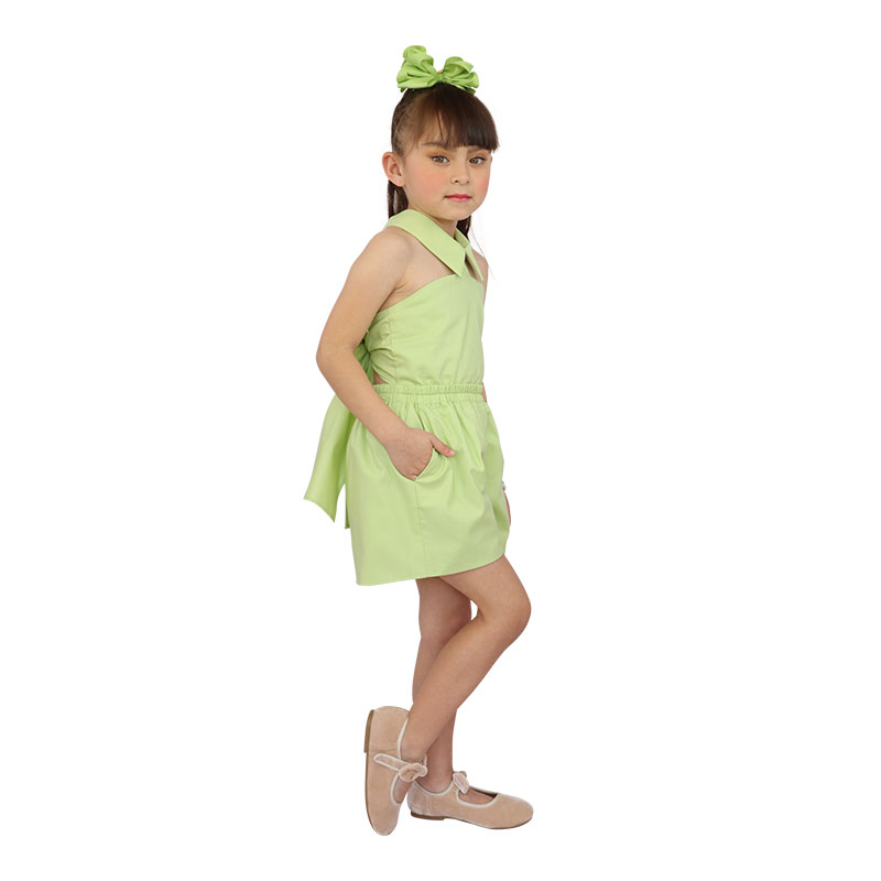 Little Lady B - Enchanted Garden Collection - Sage Romper 02
