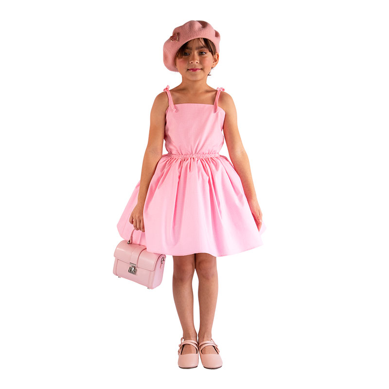Little Lady B. - Little Love Letters Collection - Becky Dress Baby Pink 01