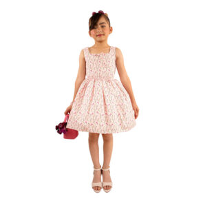 Little Lady B. - Little Versailles Edit Collection - Antoinette Dress - Petite Pink Blossom 01