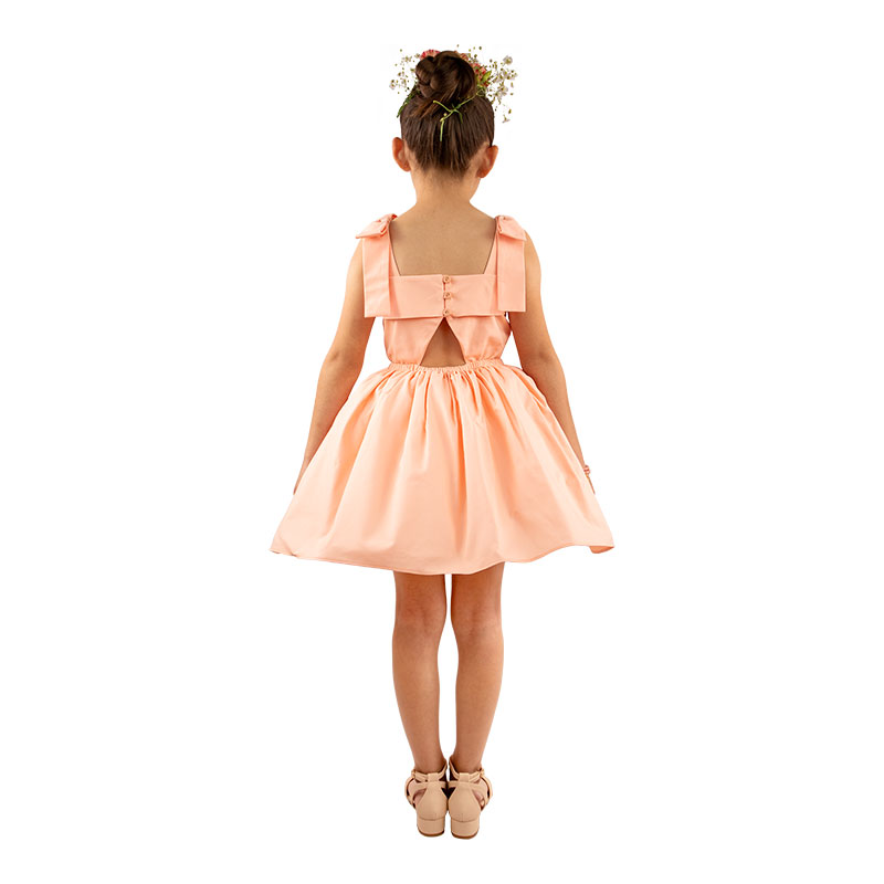 Little Lady B. - Little Versailles Edit Collection - Marie Dress - Papaya 03