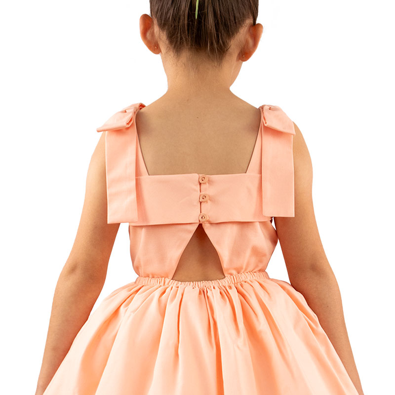 Little Lady B. - Little Versailles Edit Collection - Marie Dress - Papaya 04