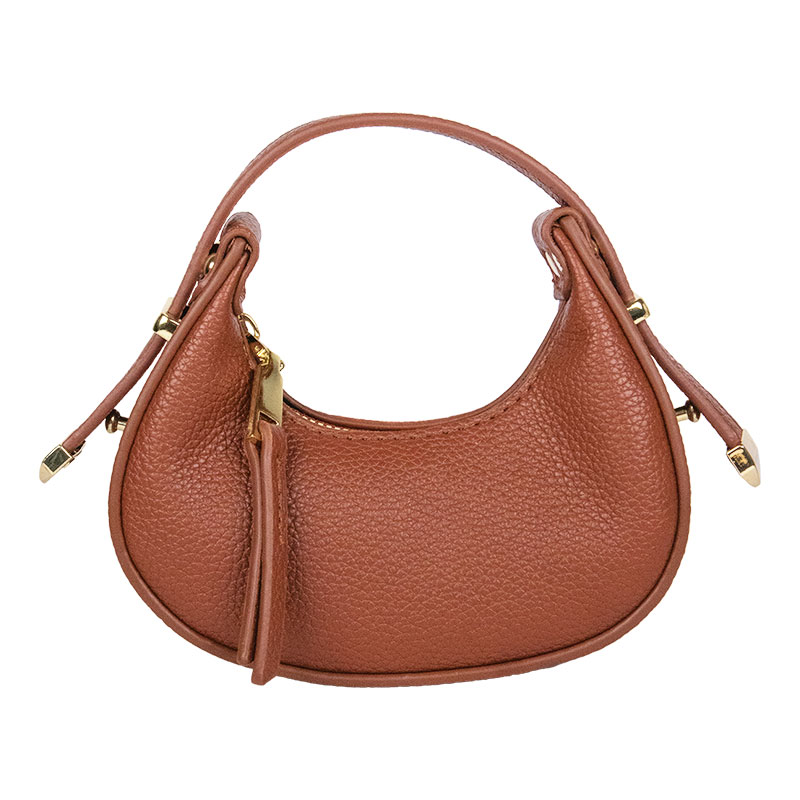 Little Lady B. - Products - Handbags - The Bliss Mini Baggate - Saddle Brown 04 Little Lady B. - Products - Handbags - The Bliss Mini Baggate - Saddle Brown 04