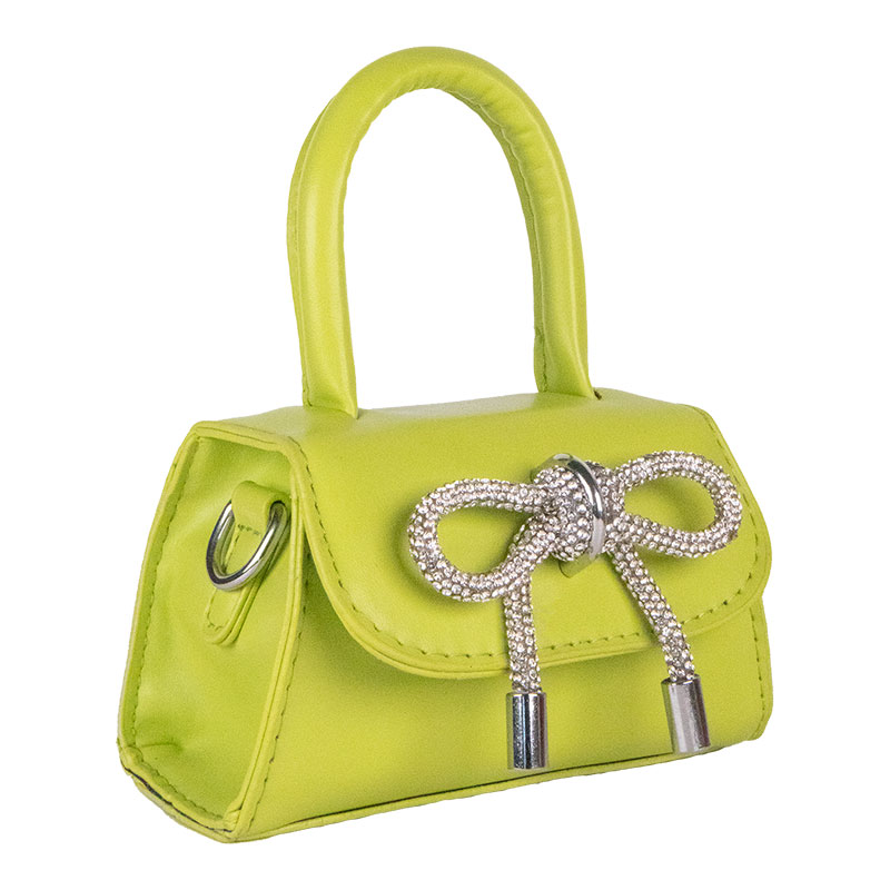 Little Lady B. - Products - Handbags - The Taylor Bow Mini Handbag - Lime Green 02 Little Lady B. - Products - Handbags - The Taylor Bow Mini Handbag - Lime Green 02
